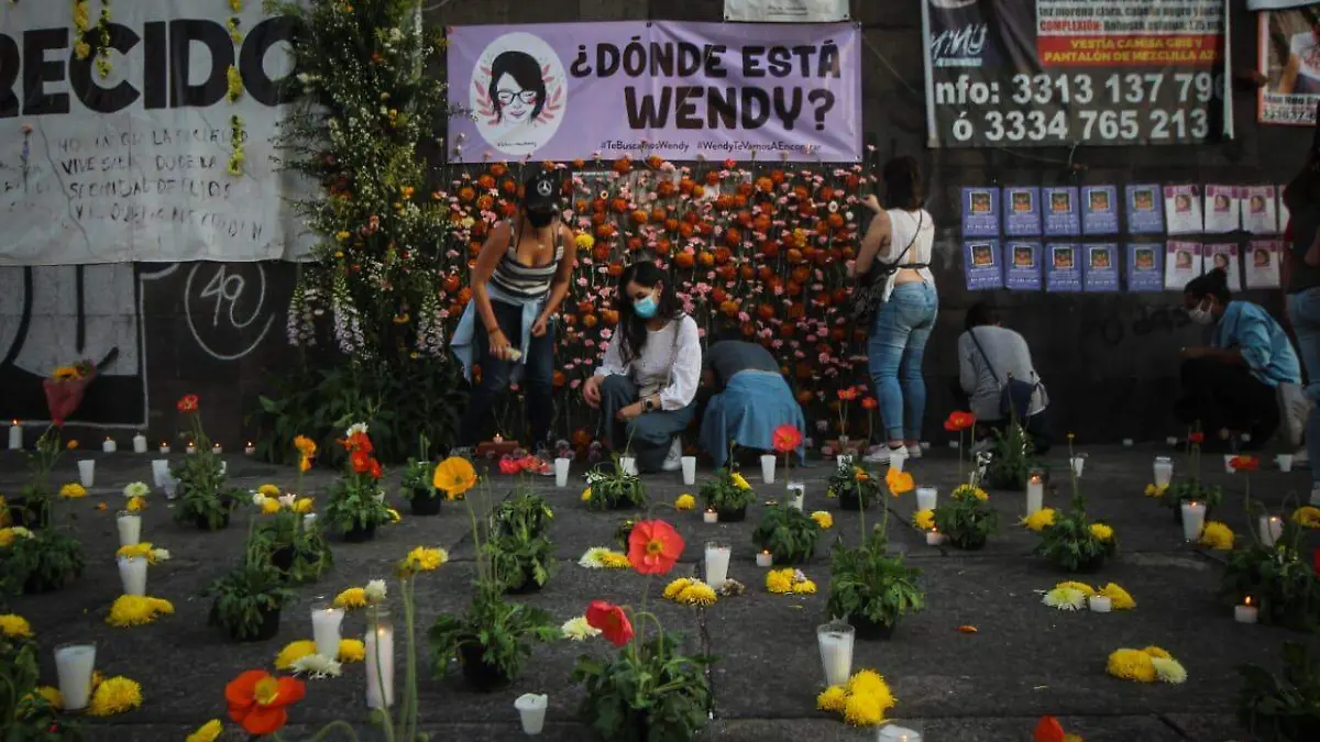 Manifestación desaparición Wendy